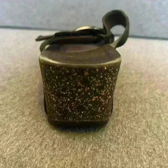 Dansko Susie Platform 2” Wedge Black Adjustable Leather Wedge Women 10 or 41 EU - Picture 13 of 14